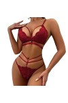Hasagimol Femmes Sexy Dentelle Dos Nu Combinaison Sexy Latex Sexy Lingerie Femme Sous-Vêtements Ensemble Lingerie Dentelle Fe