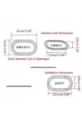 HANDIFEI Diaphragme de Basse en Acier Inoxydable 90160 Durable, opération Facile, résistant à la Rouille, sans Danger pour Un