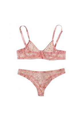 DUHGBNE Adorables pyjamas brodés Western G-String Action Figure Sexy, Rose, XL