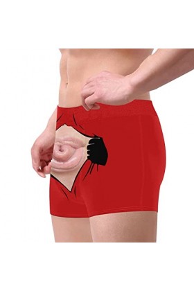DUHGBNE Femmes et Hommes Saint Valentin Impression Grande Taille Boxer Sous-vêtement Taille Haute Taille Physiologique Sous-v