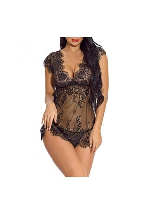 Générique Lingerie Sexy, Femmes Une Pièce En Creusée Avec V Profond Et Sexy Body Femme Érotique Mini Jupe Club Libertin Homme