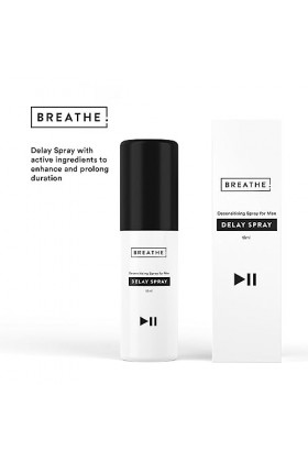 Spray Retardateur BREATHE pour Homme | Spray désensibilisant pour améliorer et prolonger la durée | Évitez les climats prémat