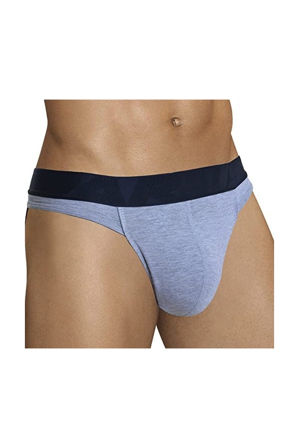 ARIUS String en coton pour Homme Sexy Gris - String Homme - String String Fil Hommes Sensuel - g-String Chevalier, gris, M