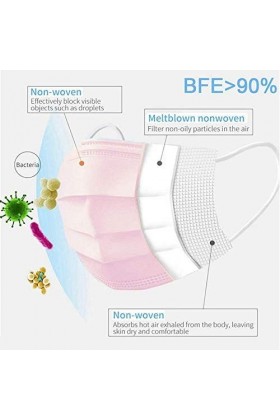 VESNAHOME 100PCS,Rose + Violet,pour Différentes Humeurs, Ludique, Facile à Respirer, de Haute Qualité, Nécessités Quotidienne