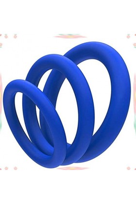 Iron-Story Ensemble danneaux en Silicone Confortable et sûr, 3 pcs, pour Hommes retardés