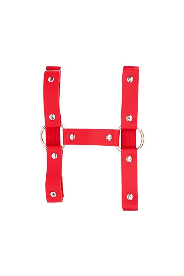 Holibanna Punk Cuisse Anneau Alliage Cuir Réglable Gothique Porte-Jarretelles Harnais Élastique Anneau de Jambe Goujon pour L