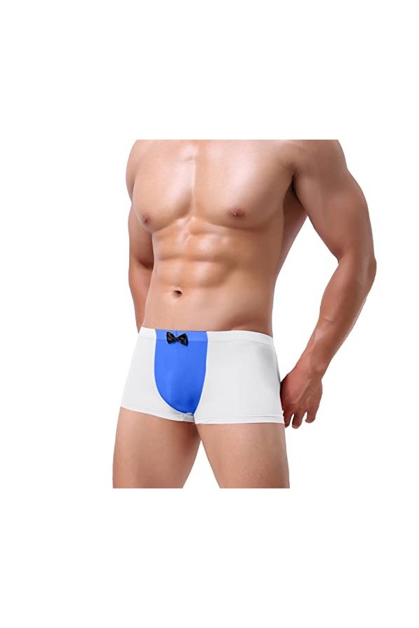 hehiy Boxer Sexy Homme Sexy Stretch Pantalon Culotte sous-vêtements Érotiques pour Hommes String T Pantalon Doux Transparent 