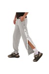 Gefomuofe Pantalon de survêtement pour homme avec fermeture éclair sur le côté - Boutonnière à ouvrir - Pantalon de jogging -