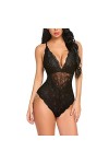 Hasagimol Sexy Teddy Lingerie Dos Nu Sous-Vêtements De Nuit, Latex Sexy Lingerie Femme Lingerie Lingerie Sexy Hot Chaude Gran