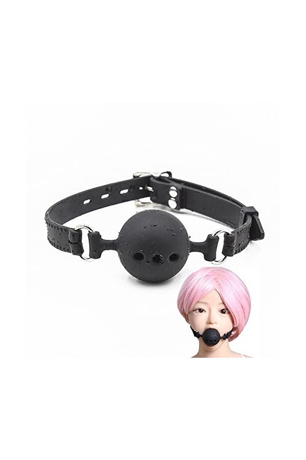 ZJZFL Silicone Noir Réglable et Facile à Transporter,3.5cm