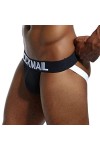 Kaytong Marque Sexy Hommes sous-Vêtements Jockstraps Coton Sexy Jocks Bikini G-Strings Hommes String cuecas Culottes Hommes M