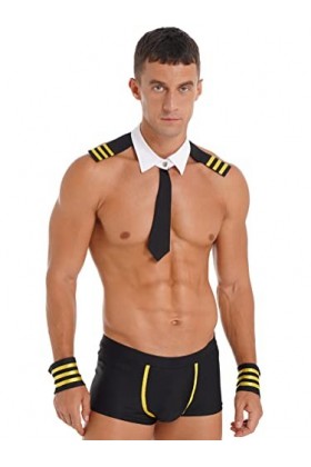 Alvivi Sexy-Homme Sissy-String De Sailor Boxer Sexy Cosplay Marine Uniforme Costume Tenues Lingerie Érotique Vêtement De Nuit