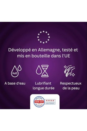 Vibratissimo Play Gel tout-en-un 250 ml I Lubrifiant chauffant, picotant & renforçant lorgasme I Gels lubrifiants à base de