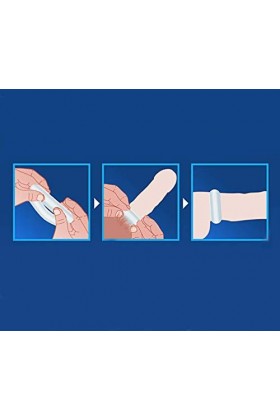 Roo-16HAO Bague Simple Anneau de Verrouillage en Silicone Souple pour Les Hommes réutilisables Formation de Charme Masculin d