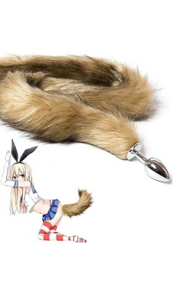 KU08- Article En Métal Qualifié De 17 Pouces En Acier Inoxydable Jaune Ḁṉḁl Plṳg Ḁṉḁle Femme Prôsṱḁṱe Deḇṳṱḁṉt Homme Vḯḇrḁṉ