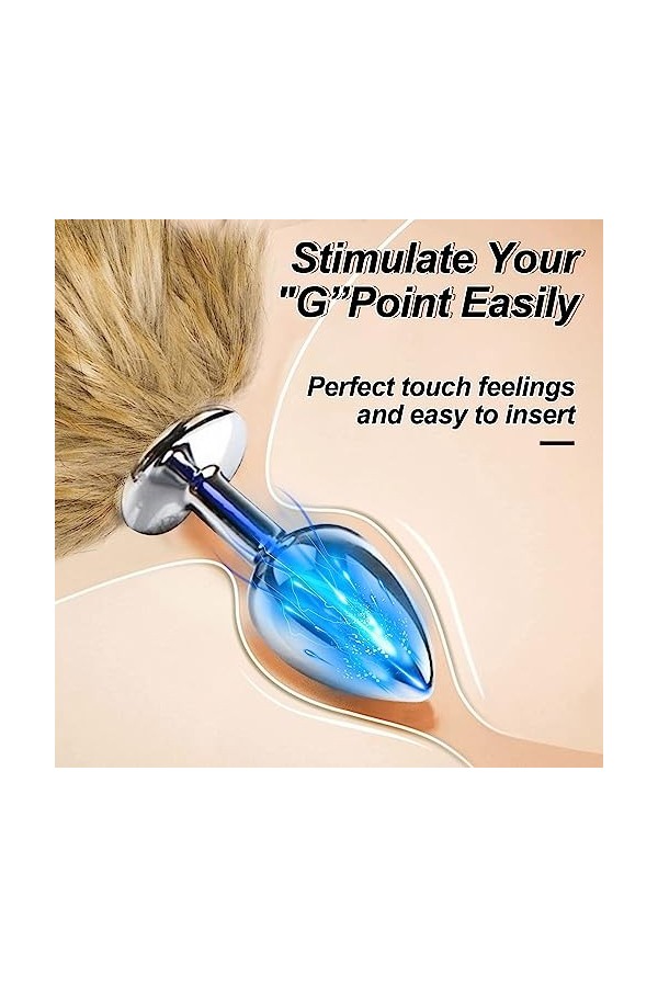 KU08- Article En Métal Qualifié De 17 Pouces En Acier Inoxydable Jaune Ḁṉḁl Plṳg Ḁṉḁle Femme Prôsṱḁṱe Deḇṳṱḁṉt Homme Vḯḇrḁṉ