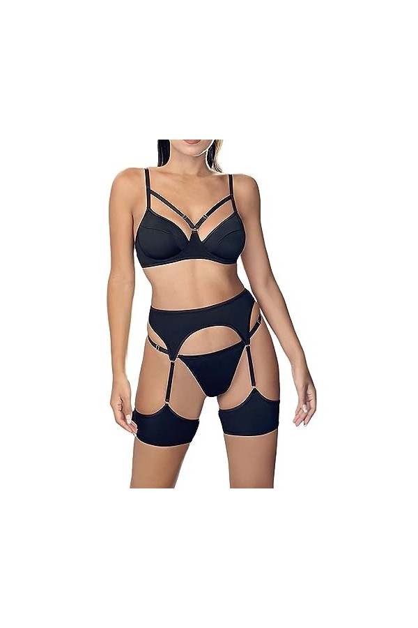 sous Vêtements Femme Sexy Hot, Ensemble de Lingerie pour Femme Résille Lingerie Sexy Vêtements de Nuit Bodystockings Robe Tra