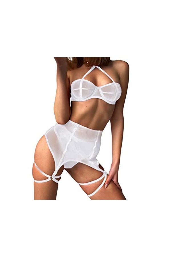 Ensemble de Lingerie Sexy Sexy Nuisette sous-Vetement Cuisse sous Vetements Cuisse Jarretière Jarretière Sexy Porte Jarretell