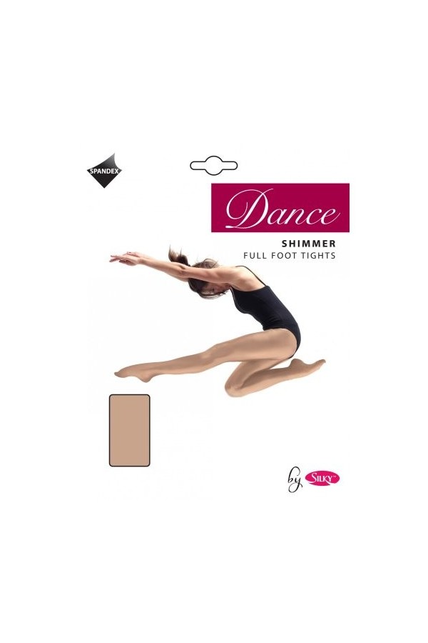 Collants de danse Shimmer -Collants soyeux pour la danse - Beige - Large