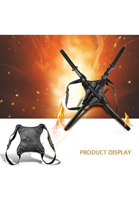 MANYUN Cosplay Costume Fourreau en cuir pour épée Katana Larp médiéval Jeu de rôle Vi Accessoire Adulte Chevalier U8u0 War