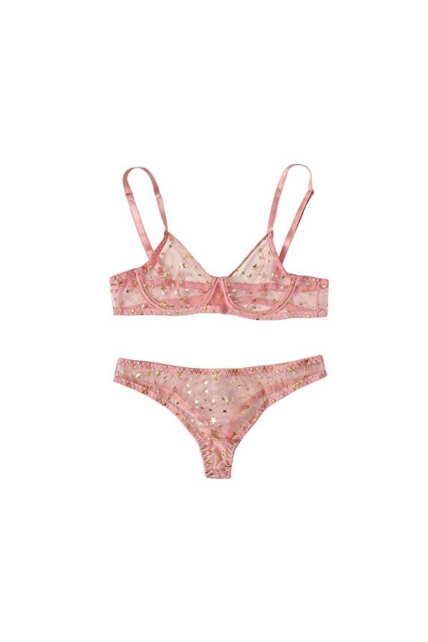 DUHGBNE Xingxxxxxxxxxxxxxxxxxxxxxxxxxxxx Lingerie sexy pour femme, Rose, S