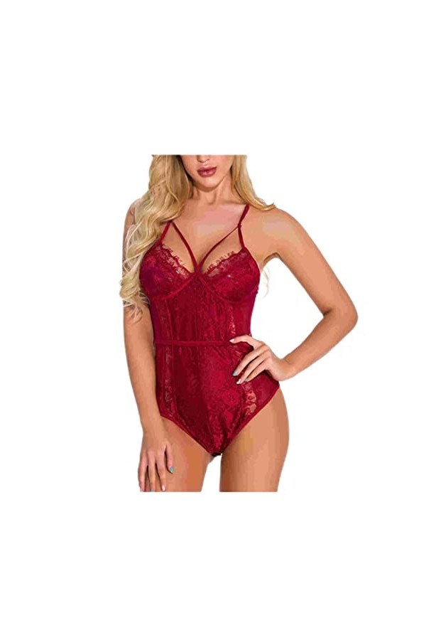 Lingerie Sexy Femme Coquine Hot Ouverte, Ensemble de Lingerie pour Femme Résille Lingerie Sexy Vêtements de Nuit Bodystocking