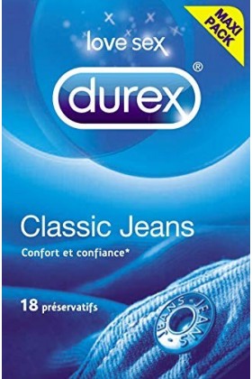 Durex préservatifs Classic Jeans - 18 Préservatifs