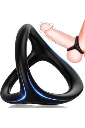 Amateur danneaux triangulaires pour hommes, silicone pour anneaux Panis pour hommes, amélioration de la performance sexuelle