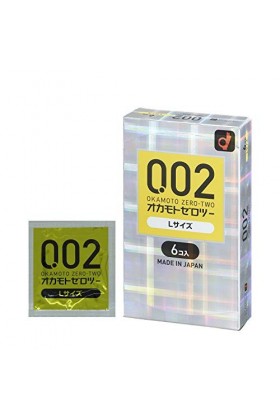 Okamoto 0,02 EX polyuréthane Condom 6pc | Grande Taille Import Japonais 