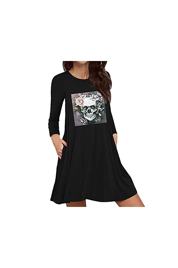 liaddkv Costume dHalloween pour femme - Costume dHalloween - Pour adulte - Costume dHalloween - Robe sexy à manches longue