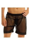 hehiy Strings en Maille pour Homme - sous-vêtements Respirants - sous-vêtements Sexy Transparents sous-vêtements Érotiques Cu
