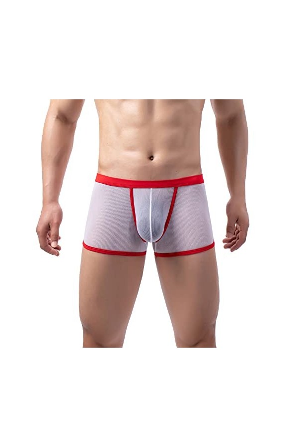 hehiy Strings en Maille pour Homme - sous-vêtements Respirants - sous-vêtements Sexy Transparents sous-vêtements Érotiques Cu