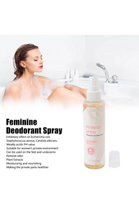Intimate Spray, Portable Intimist Feminine Essential Oils Blend Spray Feminin Private Parts Cleaning Deodorant Spray for 100m