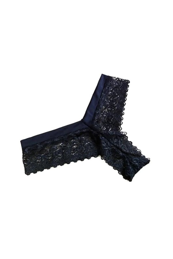 GRRKDFQ Sexy Lingerie Érotique String en Dentelle Ajouré, Rose Rouge, Taille Unique