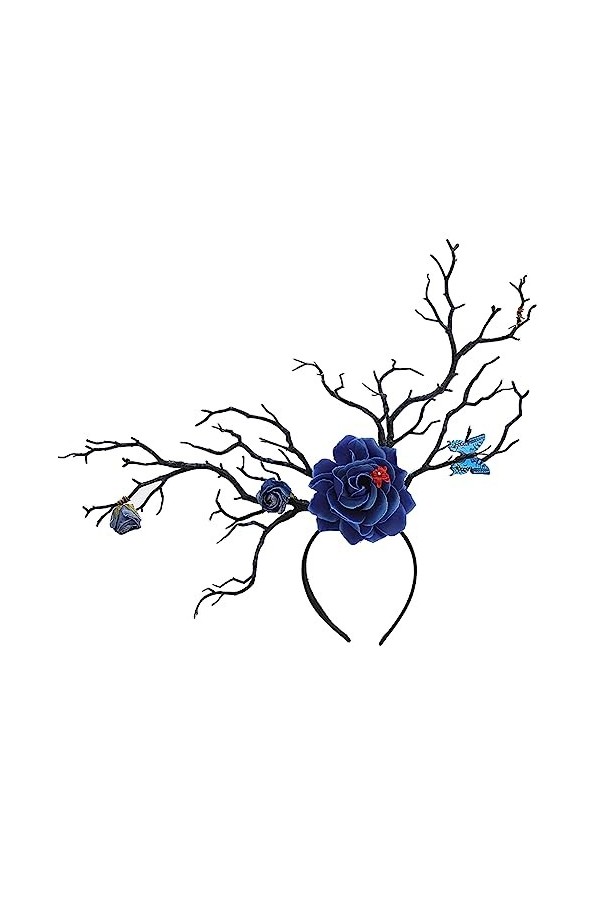 Bandeau Punk avec pour Filles Accessoires Photo pour Fêtes À Thème danniversaire Bandeau en Bois Corne Noire Cerceau pour Ch