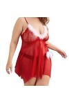 Fulidngzg Costume de Noël pour femme - Robe érotique - Robe de Noël - Cosplay XXL - Tenue sexuelle - Lingerie - Taille extrêm