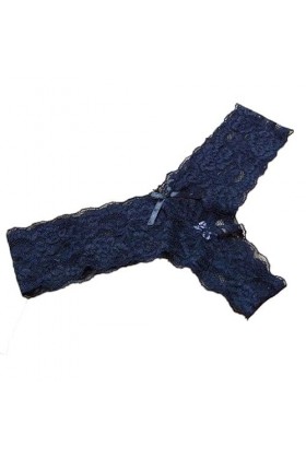 GRRKDFQ Lingerie Sexy Hot Chaude G String String Tentation Dentelle Transparente Culotte,Noir,Taille Unique