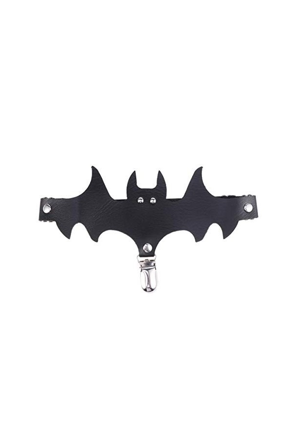 NOLITOY 3 Pièces Halloween Porte-Jarretelles Halloween Chauve-Souris Jambe Harnais Jarretière Pour Femmes Réglable Porte-Jarr