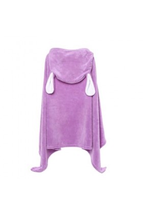 budiniao Serviettes de bain douces et absorbantes, sèches et chaudes, pour la maison, en velours de corail, à capuche, pour e