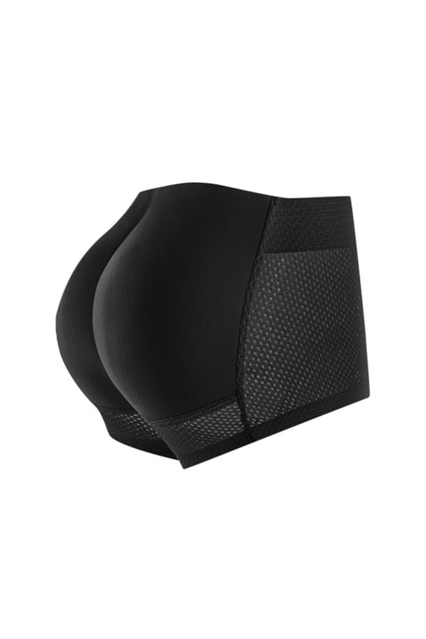 Mymyguoe Boxer pour homme avec ceinture abdominale sans coutures - Avec poche convexe en U extensible et durable, a noir, M