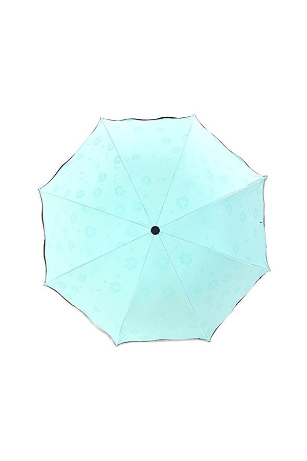 Lagiwa Parapluie pliant Magique apparition motifs fleurs sous la pluie - Couleur au choix avec 1 cadeau bonus Rose clair 