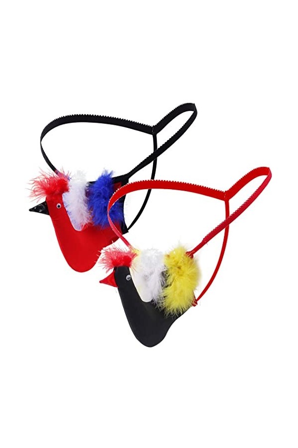 Anzhee Hommes Sexy String Éléphant Thong pour Hommes Sous-vêtements Pouch Slips Drôle G-string Mankini Sous-vêtements, Oreill