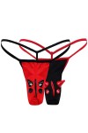 Anzhee Hommes Sexy String Éléphant Thong pour Hommes Sous-vêtements Pouch Slips Drôle G-string Mankini Sous-vêtements, Oreill