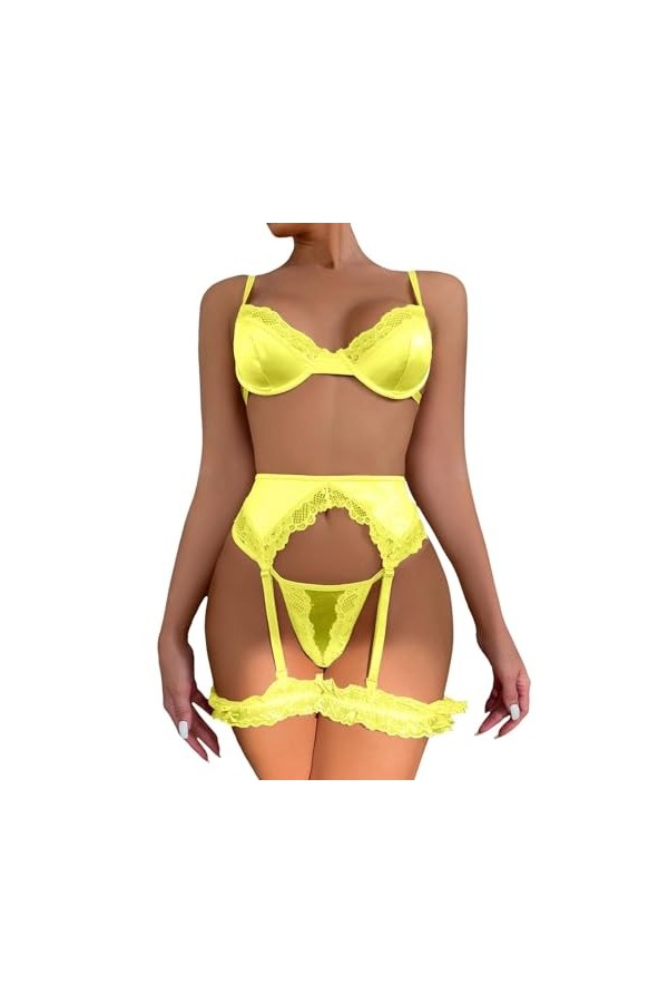 sous Vêtements Femme Sexy Hot, Femmes Noir Dentelle Sexy Ouvert Entrejambe Bas Crotchles RéSille Lingerie Lingerie Pure Linge