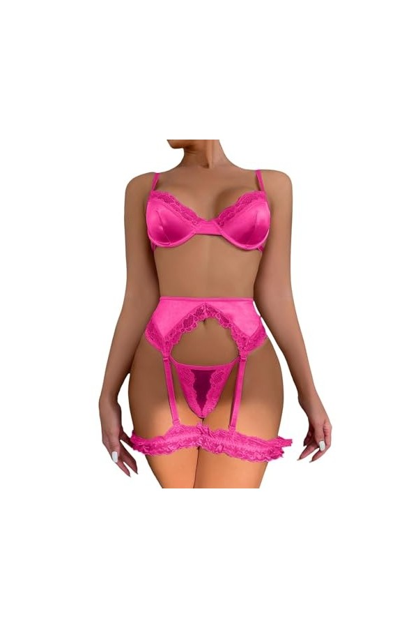 sous Vêtements Femme Sexy Hot, Femmes Noir Dentelle Sexy Ouvert Entrejambe Bas Crotchles RéSille Lingerie Lingerie Pure Linge