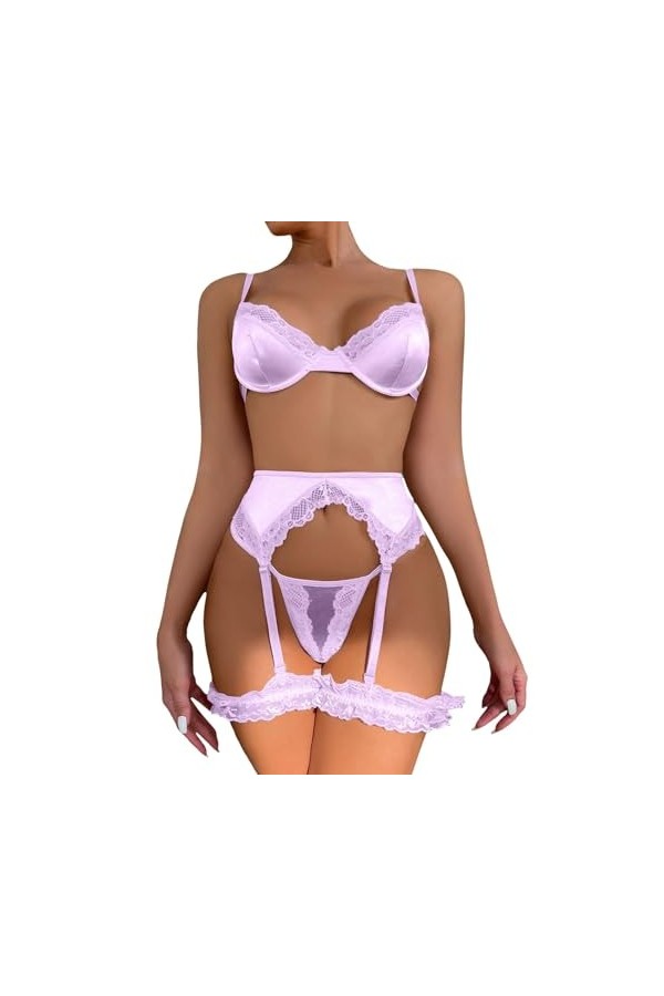 sous Vêtements Femme Sexy Hot, Femmes Noir Dentelle Sexy Ouvert Entrejambe Bas Crotchles RéSille Lingerie Lingerie Pure Linge