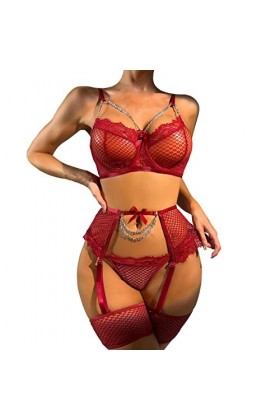 Zannycn Ensemble de lingerie sexy pour femme - Ensemble de lingerie sexy pour femme - Ensemble de lingerie érotique - Soutien