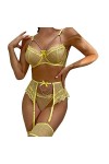Zannycn Ensemble de lingerie sexy pour femme - Ensemble de lingerie sexy pour femme - Ensemble de lingerie érotique - Soutien