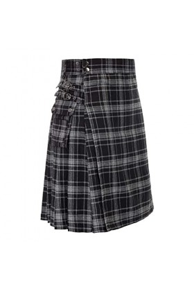 Kilt - Jupe écossaise pour homme - Couleur unie - Tartan - Style classique - Style rétro - Mode écossaise - Style traditionne