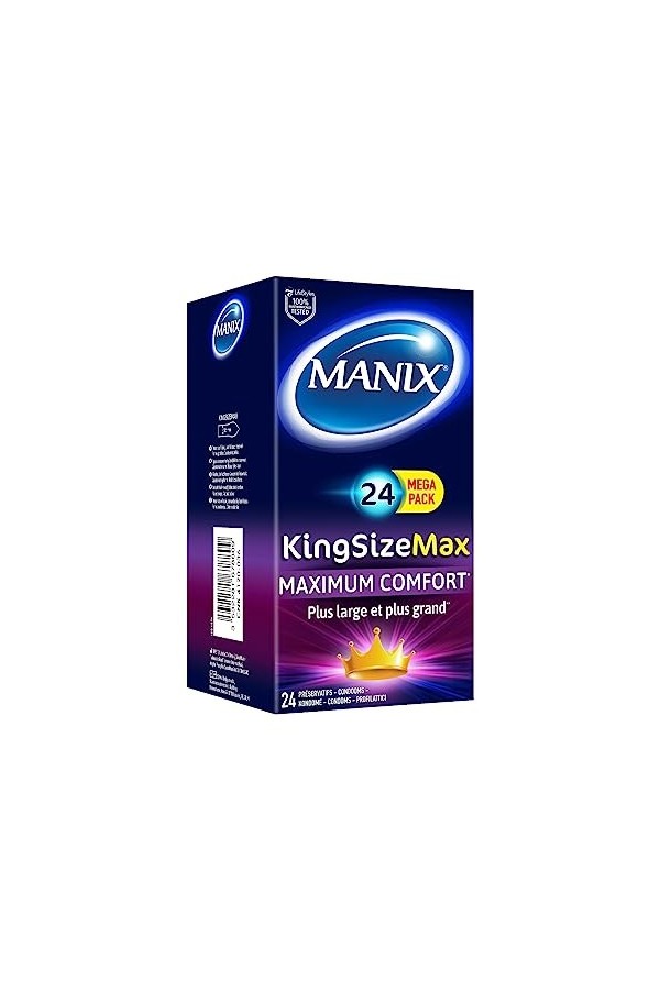 Manix Pack 24 Préservatifs King Size Max - Maximum Confort